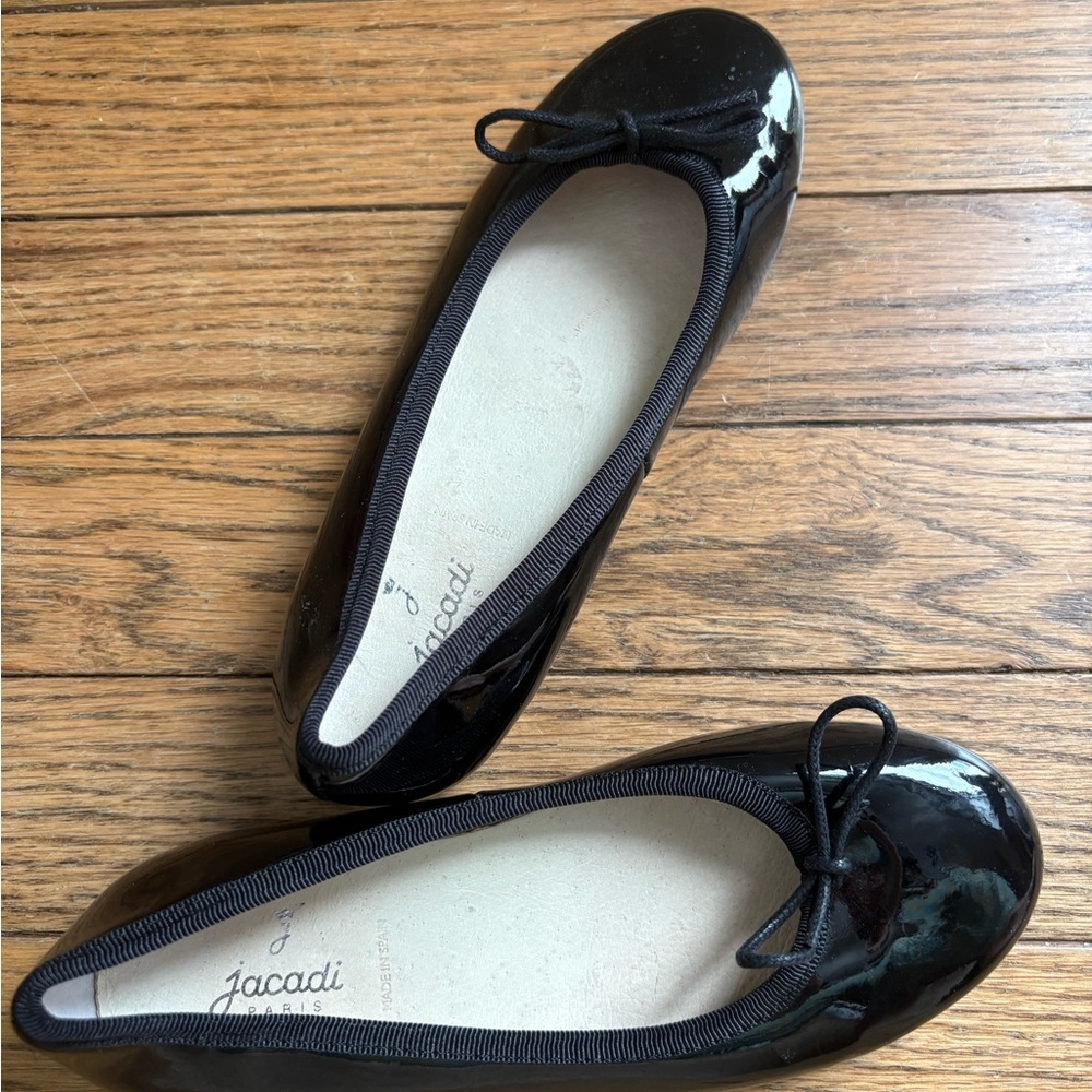Jacadi Patent Leather Black Ballet Flats